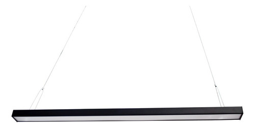 Lampara Colgante Led 36w Minimalista Luz Blanca 1.2 Metros Color Negro