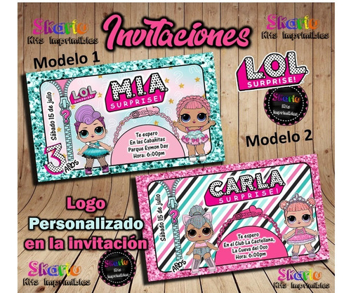 Invitacion Digital Lol Surprise Glitter