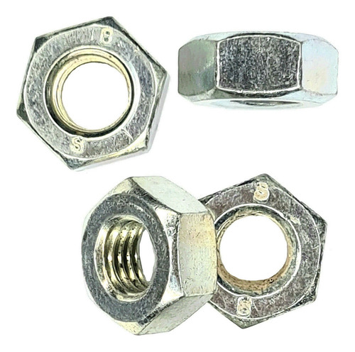 Imagem 2 de 4 de Porca Sextavada 10 Mm Ma 8.8 Chave 16 Mm Aço Gnv Mecanica
