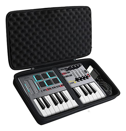 Estuche Rígido Para Donner Dmk 25 Midi - Con 8 Pads