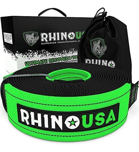 Malacate, Polipasto Manua Rhino Usa Recovery Tow Strap (4  X