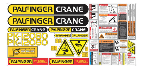 Kit De Calcomanías Para Palfinger Pk12080