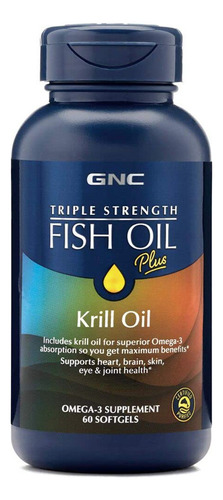 Aceite De Pescado Gnc De Triple Potencia Más Aceite De Kril