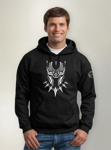 Sudadera Capucha Super Héroe Black Panther Wakanda Mod. 02