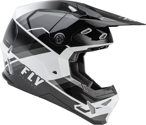 Capacete Moto Cross Fly Formula Cp Rush Cinza Preto Fxm Tamanho do capacete G-L 58/59