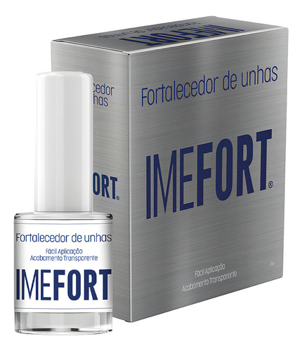Fortalecedor De Unhas Imefort 7ml Cor Cinza