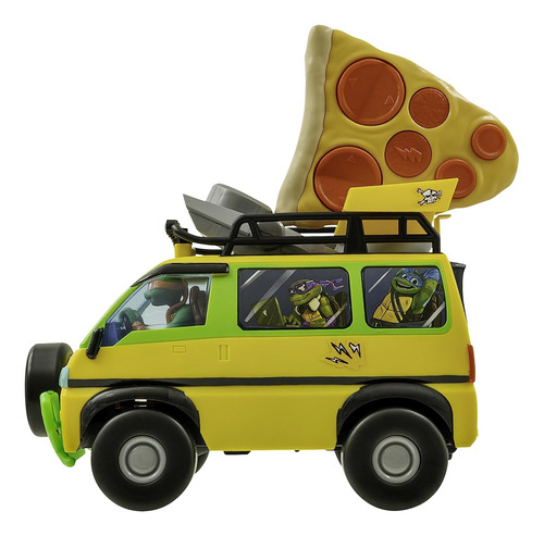 Carro A Control Remoto Tortugas Ninjas C/ Lanzador De Pizzas