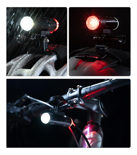 Casco De Bicicleta Luz Seguridad Ciclismo Linterna Linterna