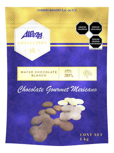 Chocolate Blanco Wafer 30% Cacao Alpezzi 1 Kg