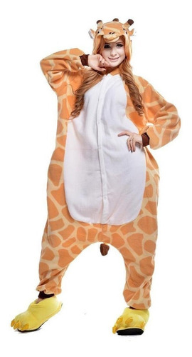 Girafa Giraffa Pijama Macacão Kigurumi - Pronta Entrega