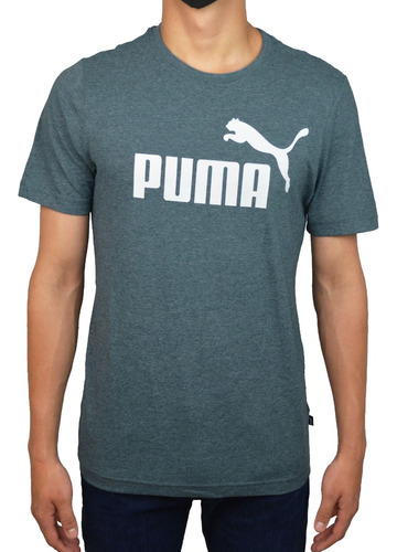 Puma Playera Essentials Heather Tee 586736 16 Dark Night 