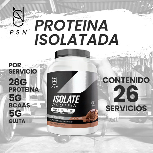 Suplemento En Polvo Psn Whey Protein Mass Gainer 1 Kg Chocolate