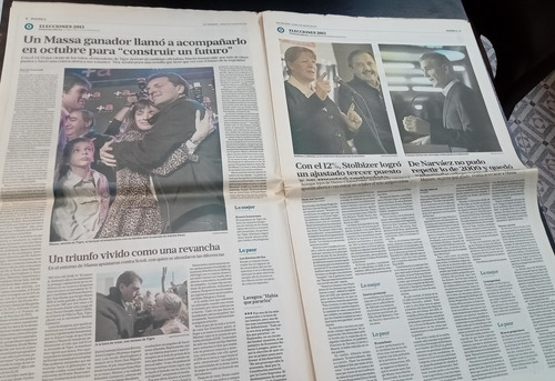La Nación Triunfo Massa Elecciones Primarias 2013 12/8 (Usado)