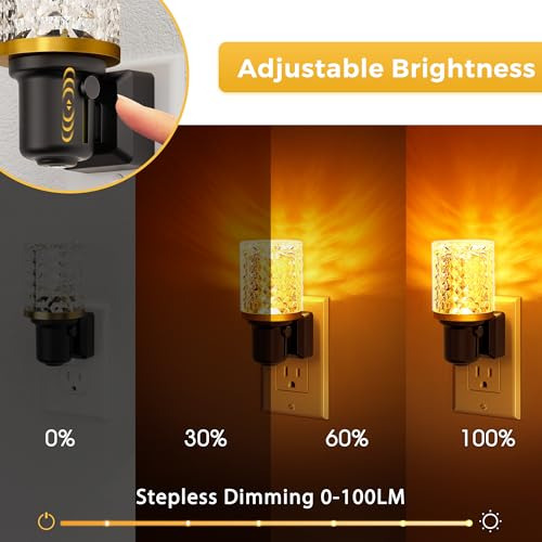 Luz Nocturna Led Lohas, Pack De 2 Luces Nocturnas Regulables