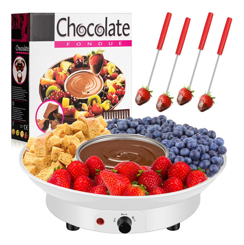 Lallisa Juego De Ollas Electricas Para Fondue De Chocolate,