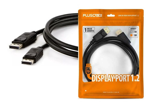Cabo Displayport 1.2 4k 3 Metros Blindado 3m