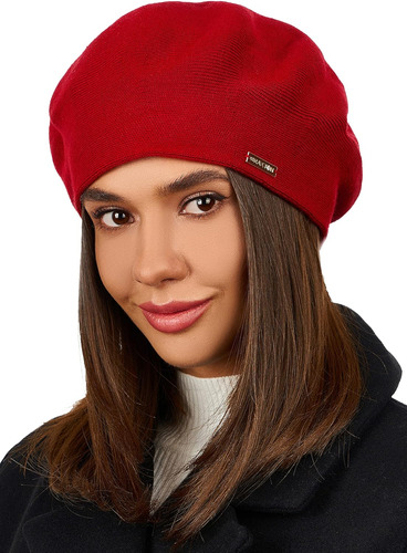 Boina Para Mujer Braxton Hats, Talla Única, Rojo