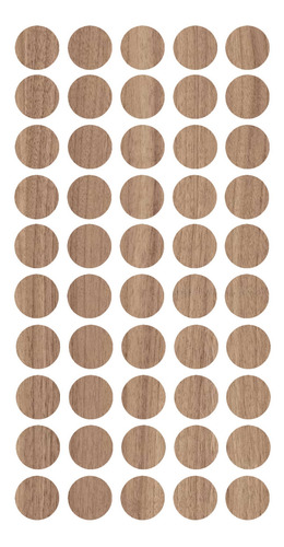 Tapa Furo 12mm Noce Naturale Arauco Com 50 Un. - J Neto