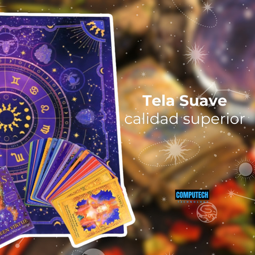 Paño Tarot Mistico Terciopelo Tapete Oráculo