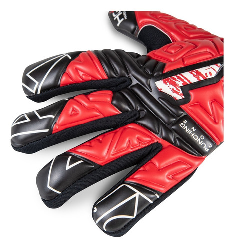 Imagen 2 de 6 de Guante De Portero Rinat Fiera Turf Adulto Rojo Negro