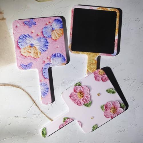 6 Espejos De Mano, Espejo De Maquillaje De Mano Con Flores