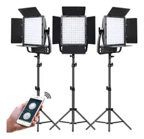 Comprar Kit 3 Luz Led Video 50 W Iluminacion Fotografia Control Cri