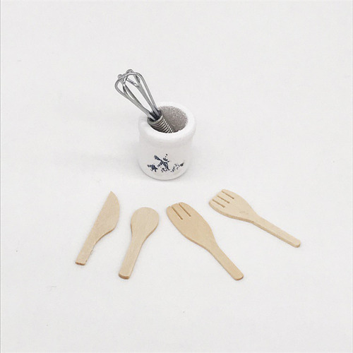 Juego De Tarros De Metal Con Forma De Tenedor De Cocina En M