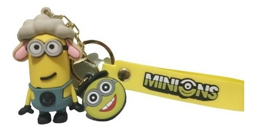 Llavero Minions Stuart, Bob, Cute Kawaii Llaves Numero 14