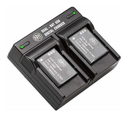 Batería De Cámara Bm Premium 2-pack Of Li-50b, Li50 Batterie