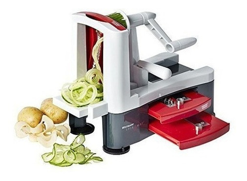 Imagen 6 de 6 de Spiralizer Espiral De La Rebanadora Vegetal De Triblade Del