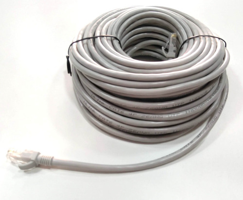 Cable Utp Cat6 25mt Armado Gris Interior