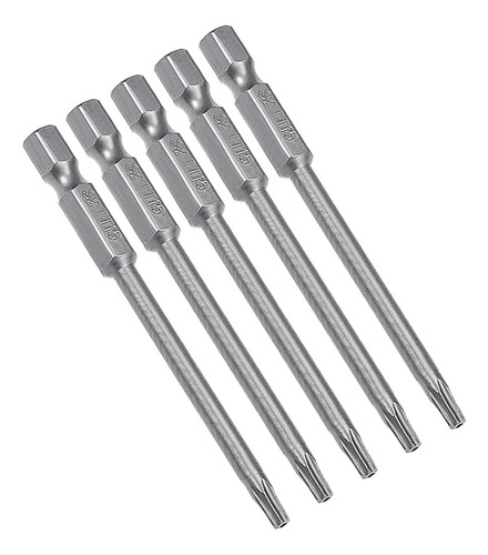 5 Piezas De Destornillador Torx Magnético T15, Vástago Hexag