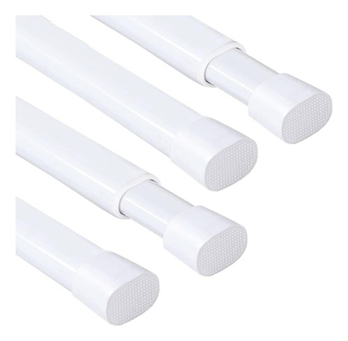 Juego De 4 Cortinero Blanco 1.5 Metros Tension Recamara