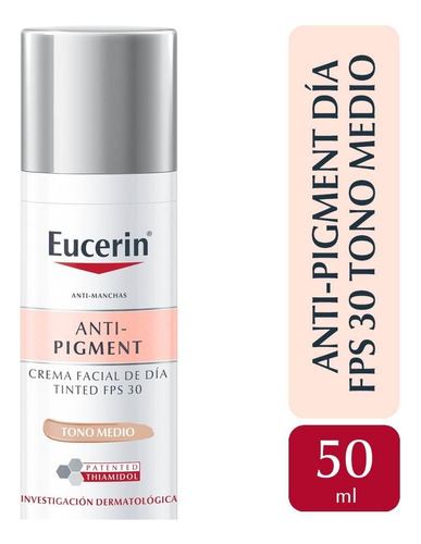 Crema Facial Día Anti-pigment Fps30 Tono Medio | Eucerin 50ml Momento De Aplicación Día