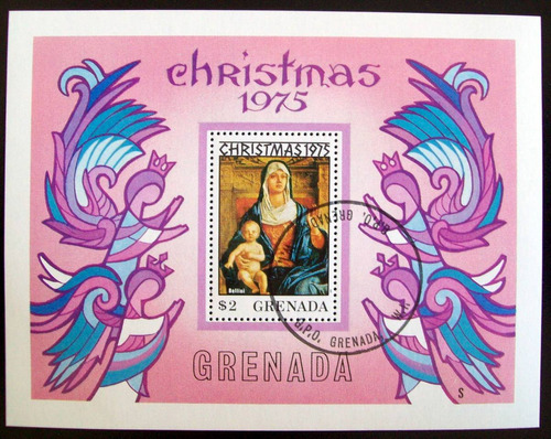 Grenada, Arte Religión Bloque Sc. 691 Navidad 75 Usado L6331