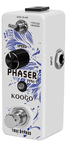 Koogo Guitar Analog Phaser Pedal Vintage / Modern Modes Mini