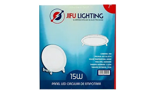 Panel Led Circular De Empotrar 7  15w Jifu Lighting