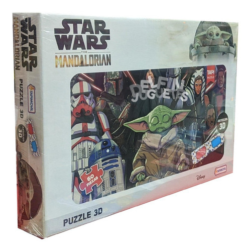 Imagen 2 de 2 de Disney Star Wars Mandalorian Rompecabezas Puzzle 3d 60 Pieza