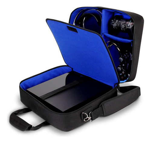 Estuche De Viaje Para Ps4 Ps4 Slim Pro Ps3 Y Accesorios Azul