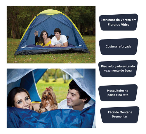 Barraca Camping Iglu Para Até 4 Pessoas