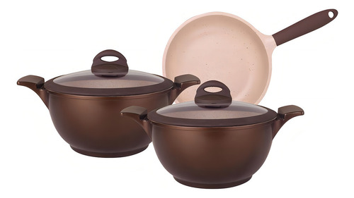 Panelas Revestimento Cerâmico Tognana 3 Peças