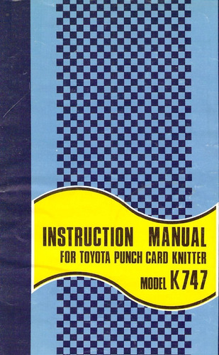 Manual Maquinas Tejedoras Toyota 747 Elena Auto 7