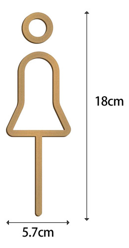 Letrero De Baño Acrílico, Símbolos De Puerta De Baño,