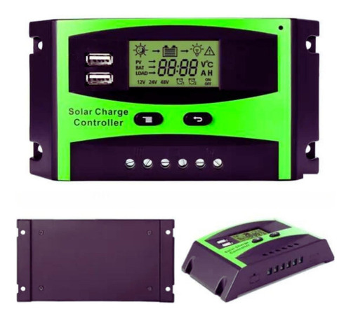 Controlador Regulador Carga Panel Solar Digital 12v 24v 30a