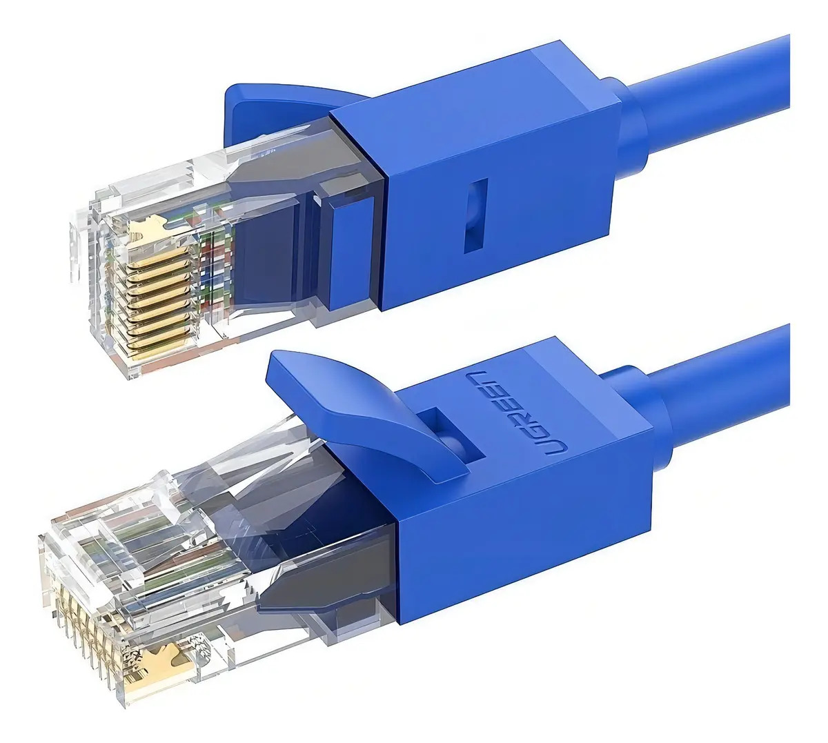 Cabo De Rede Ugreen Nw102, 3 Metros, Cat6 U/utp Azul