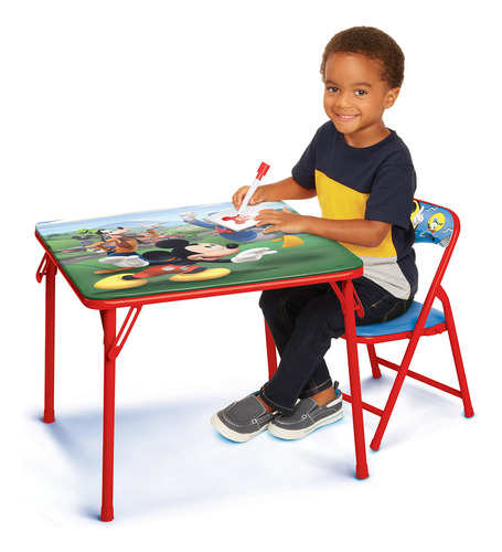 Mickey Mouse Juego De Mesa Y Silla Para Niños Pequeños De 24