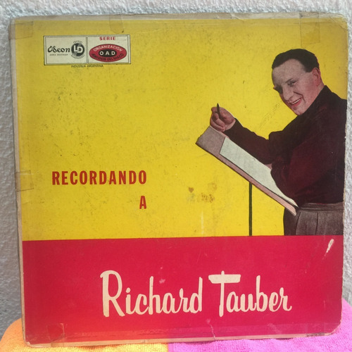 Richard Tauber - Recordando A Tenor  Vinilo Lp