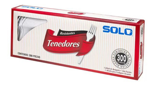 Tenedores De Calidad Desechables Resistentes Solo 300 Pz