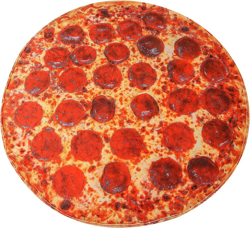 Pizza Throw Fuzzy Manta Suave Para Niños Y Adultos, Novedad 