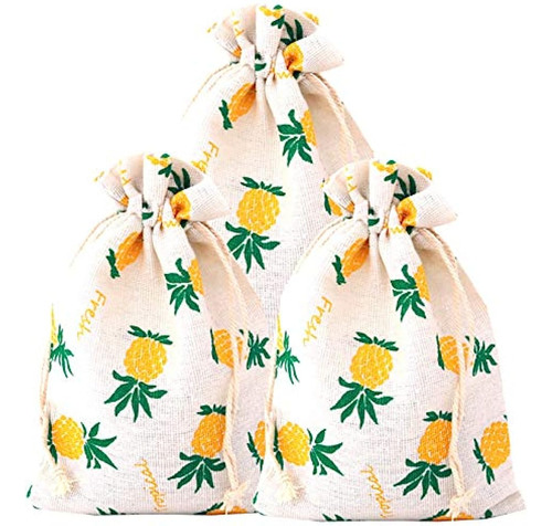 Bolsas De Regalo De Piña Bolsa De Regalo Con Cordón Bolsa De